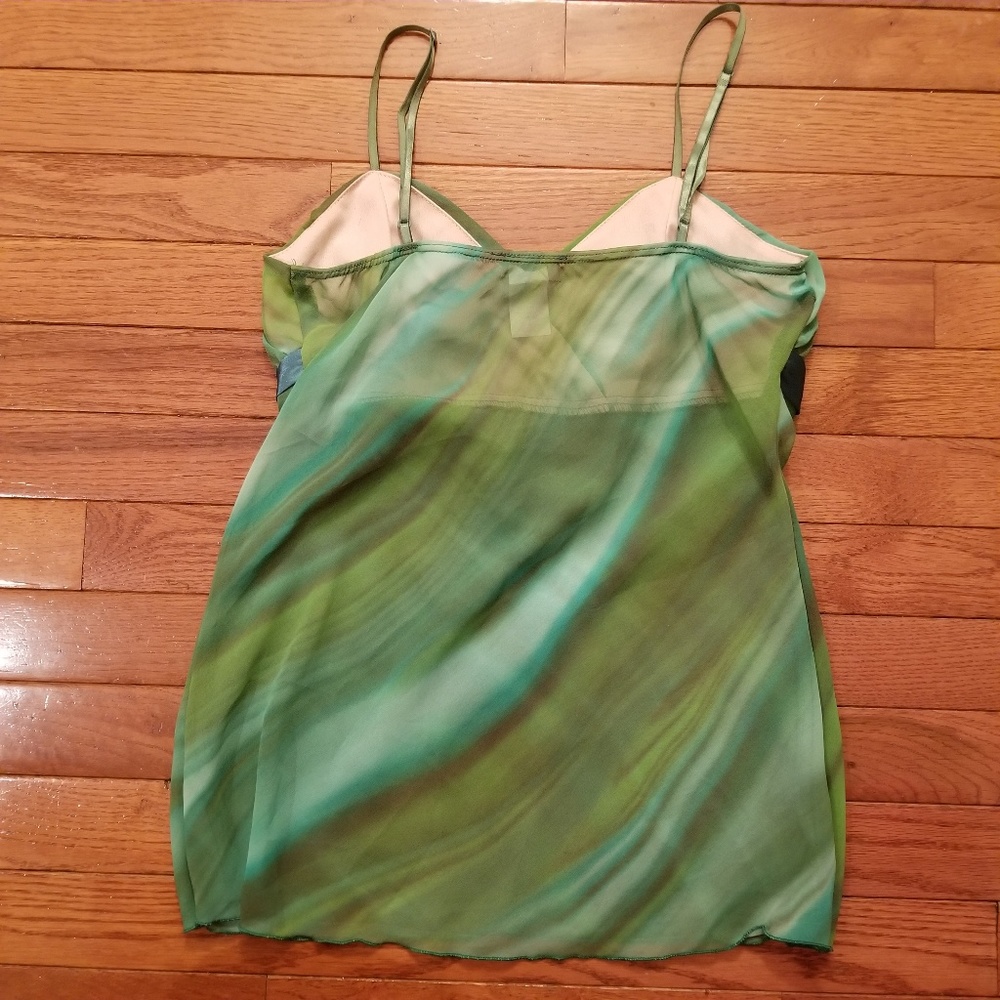 Green Sheer Camisole - Picture 2 of 4